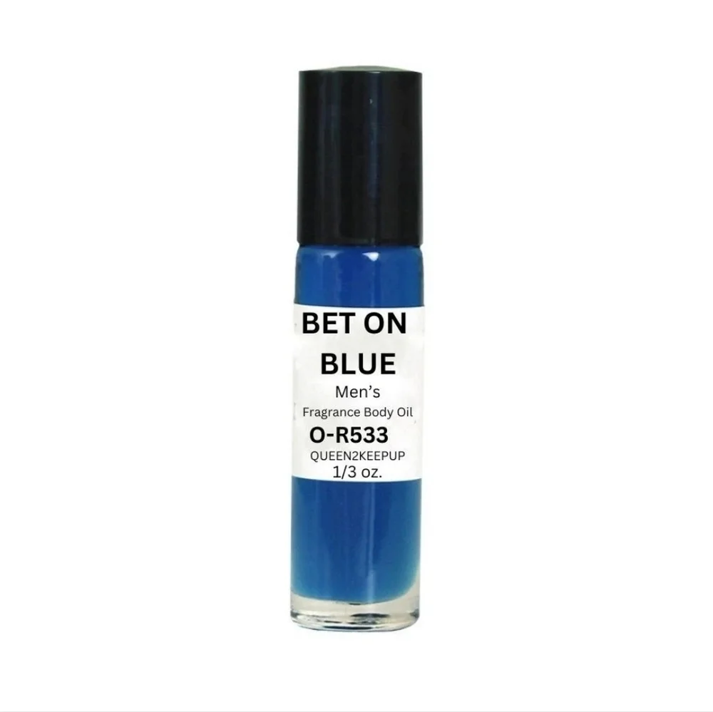 Bet on Blue (Men) Body Oil 10 ml Fragrance Pure Uncut 1/3 oz Roll-On Scent